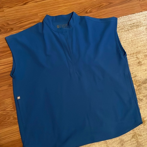 Figs Tops Figs Royal Blue Rafaela Top Poshmark